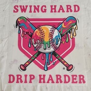 Baseball Drip Ready To Press Heat Transfer